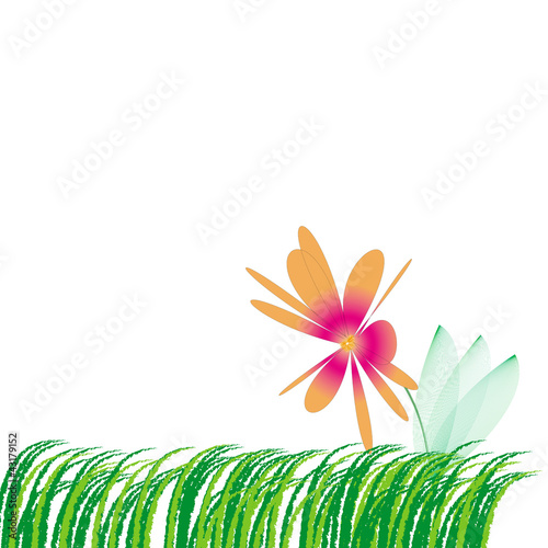 Flower on grass