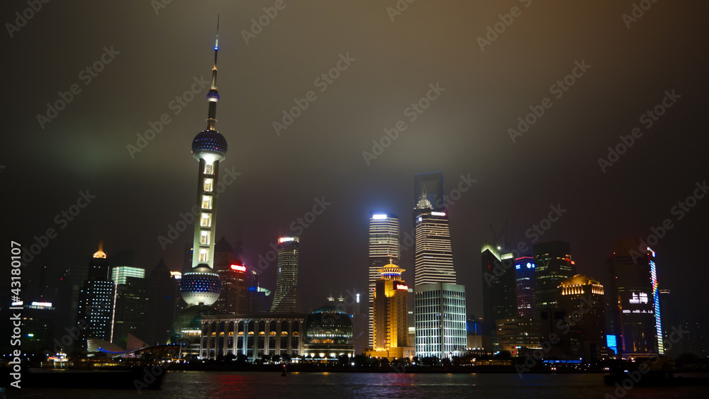 Shanghai Pudong at night