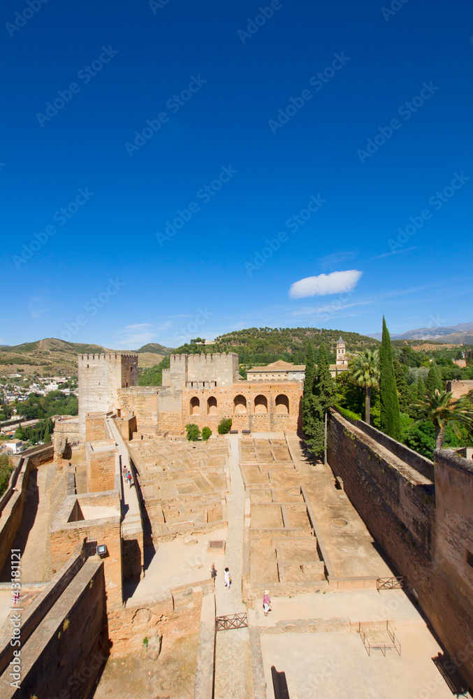 Alcazaba fortress in  Alhambra, Granada, SPain
