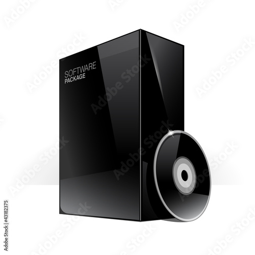 Black Glossy Package Box