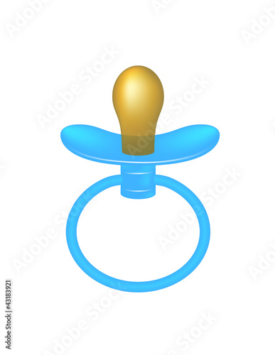 Blue baby dummy