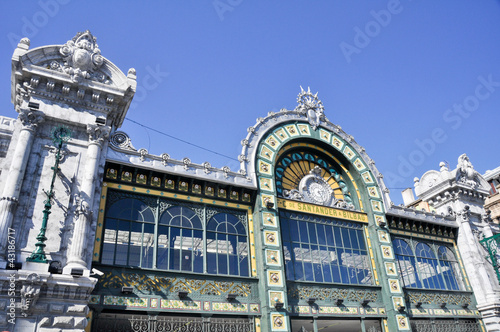 Fachada de la estación de tren de Abando, Bilbao photo