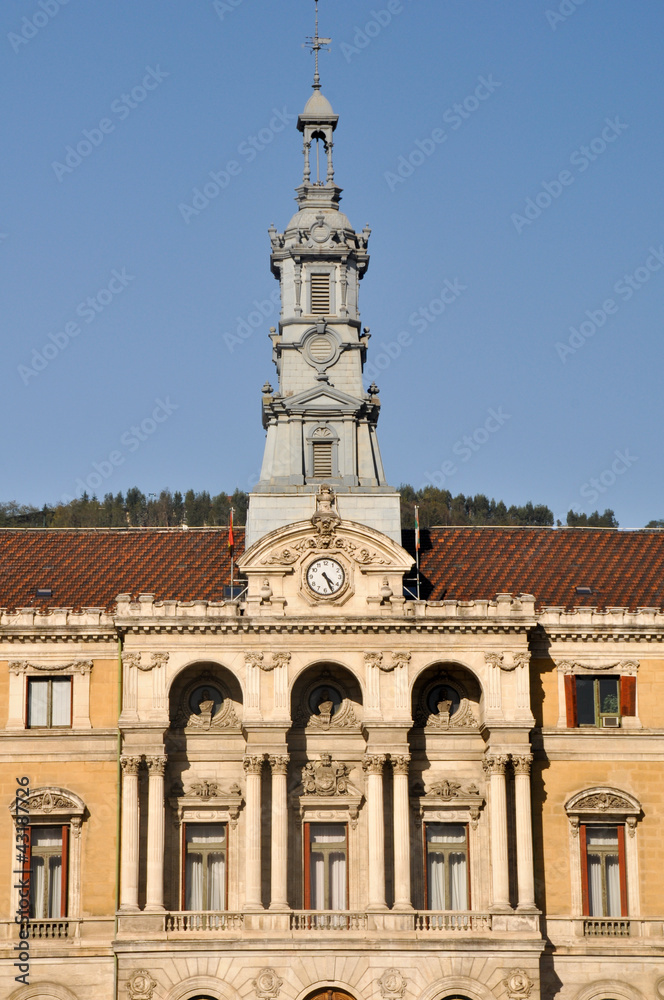 Fototapeta premium Facade of City Hall of Bilbao (Spain)