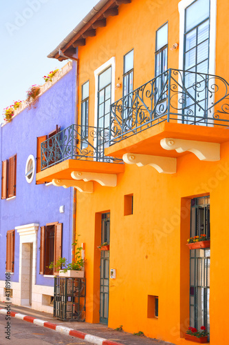 Mediterranean colorful houses