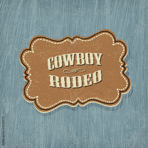 Retro western classic label. Vector illustration, EPS10