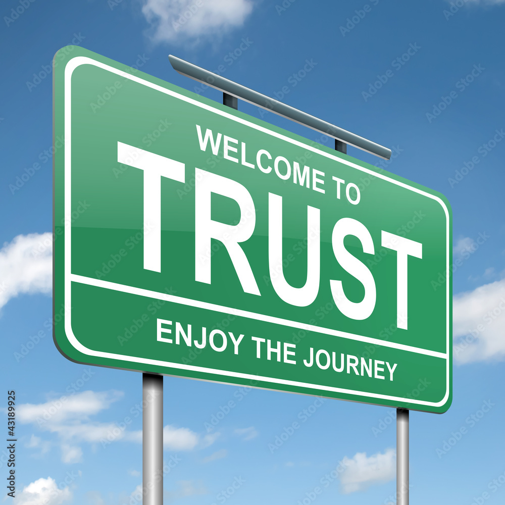 Obraz premium Trust concept.