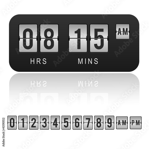 Countdown timer, clock, orologio