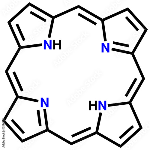 Porphin structural formula photo