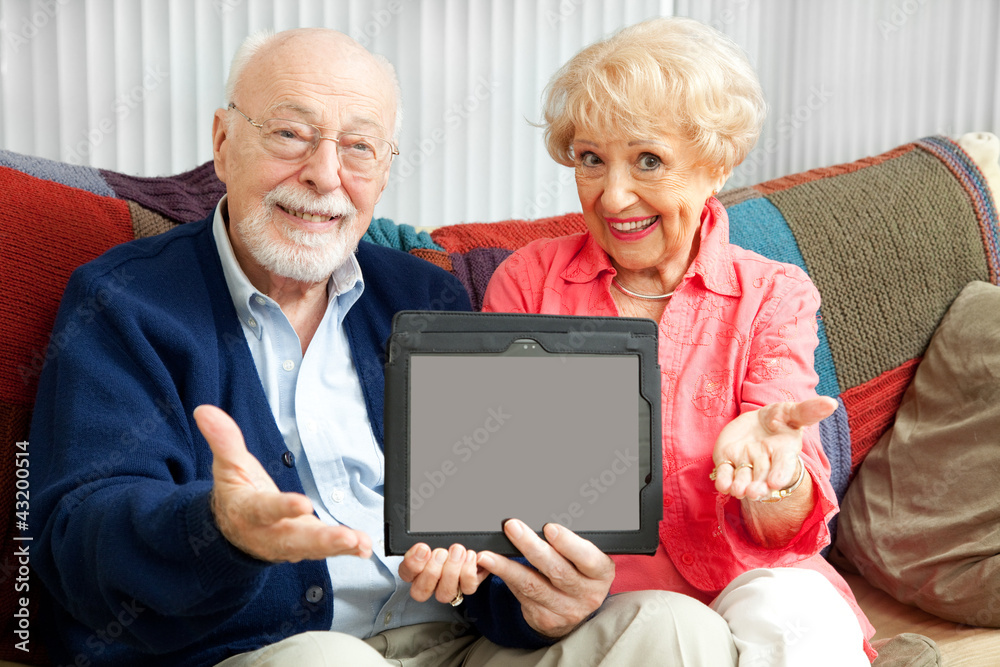 Senior Couple with Message for You Senior Couple with Message for You