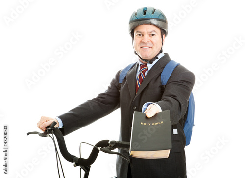Bicycle Bible Salesman photo