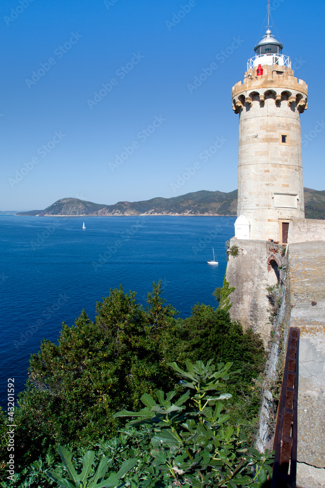 Lighthouse Above The Sea, Portoferraio, Elba Island