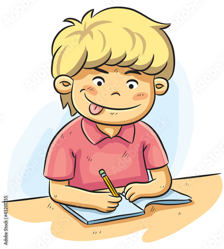 Boy Studying