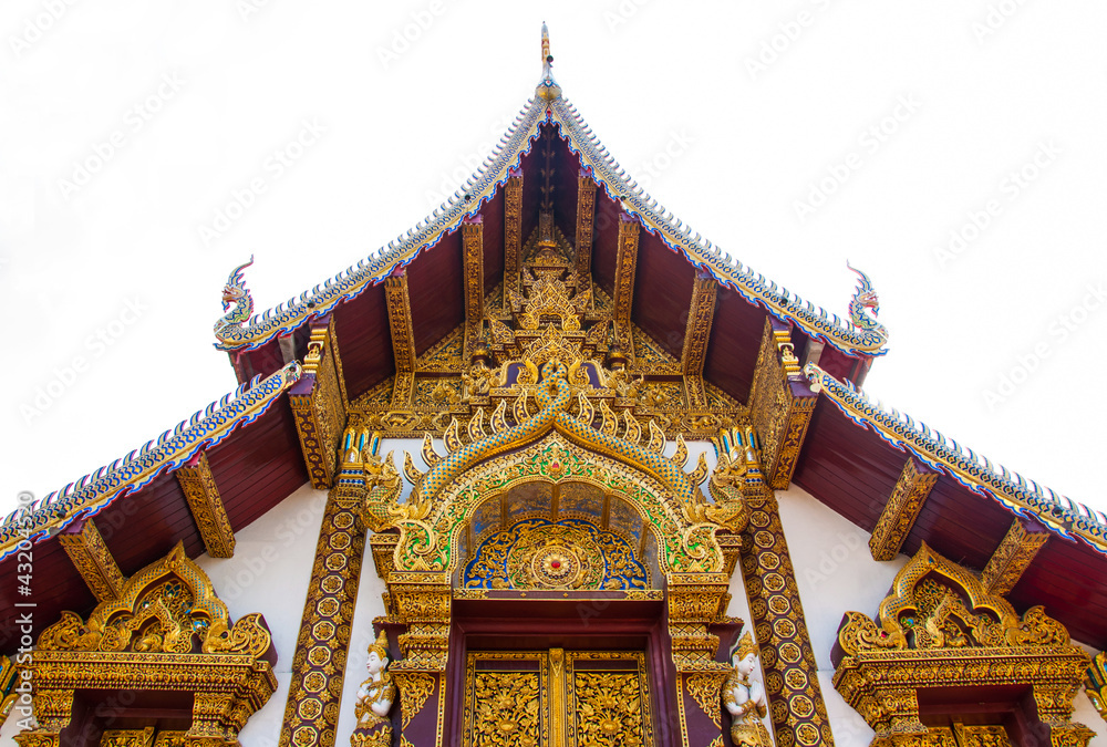 Thai temple, Chiangmai, Thailand.