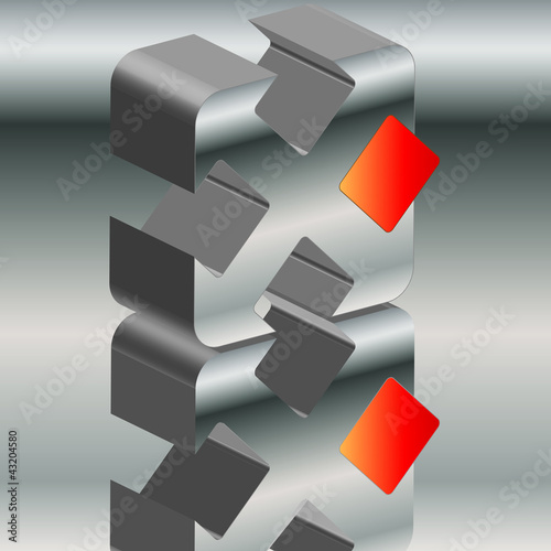 Block rot hohl 2