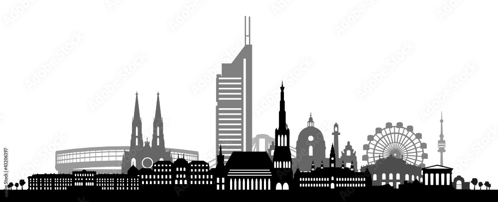 Obraz premium Skyline Wien
