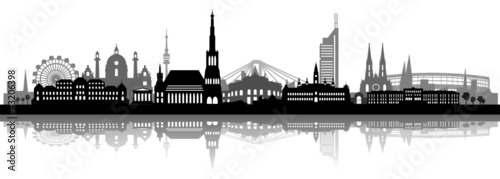 Wien Skyline mit Schatten