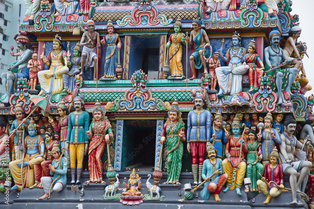 Fototapeta premium Hindu temple in Singapore