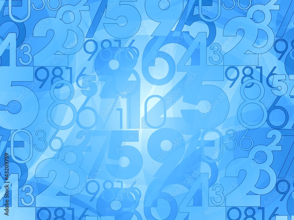 numbers background illustration