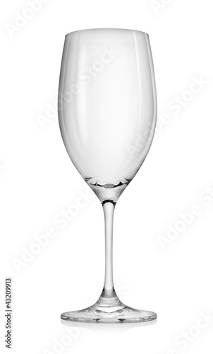 Empty wineglass