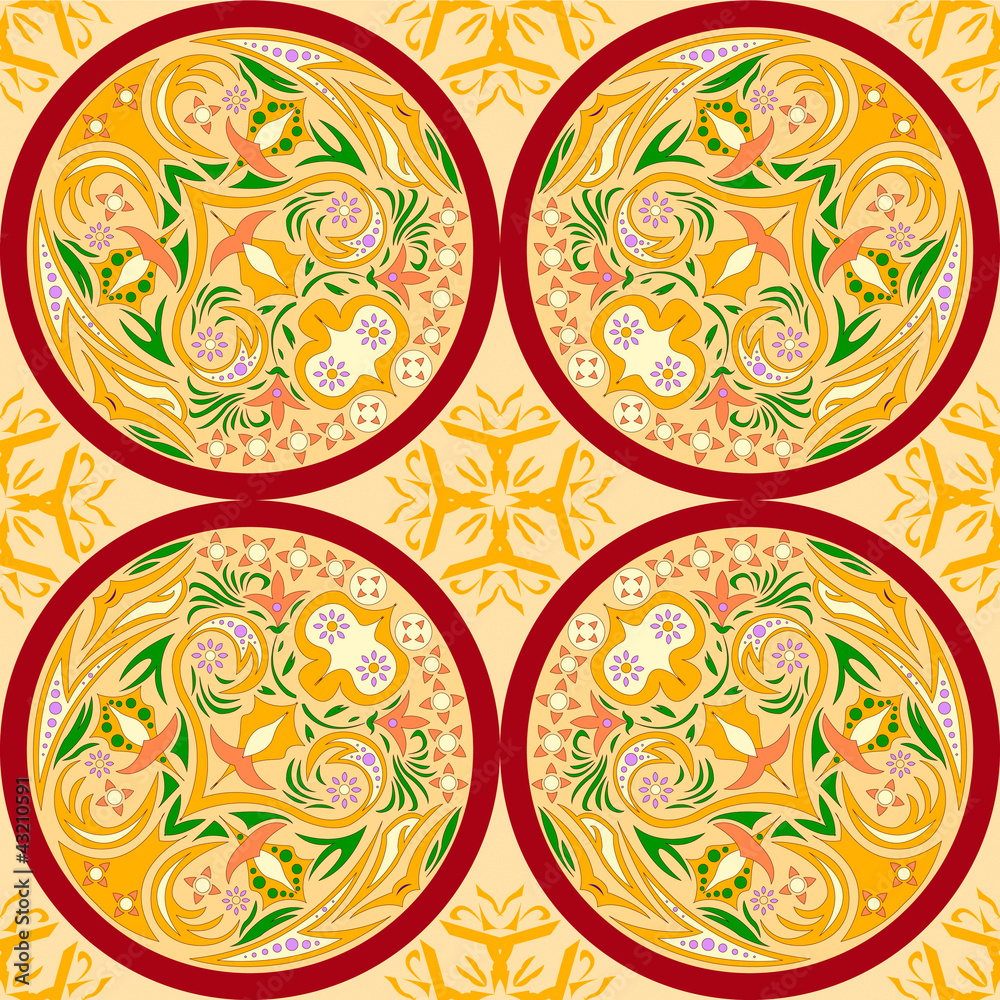 seamless pattern abstract paint ornament