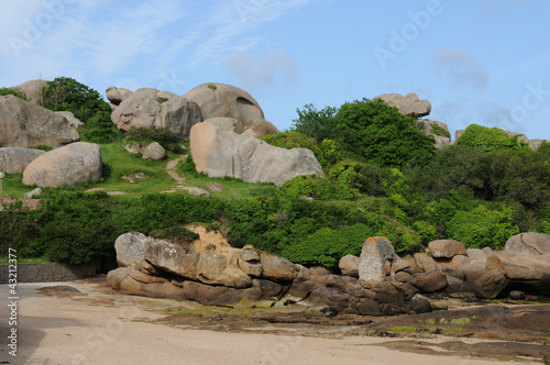 Brittany, the village of La Clarte in Perros Guirec photo