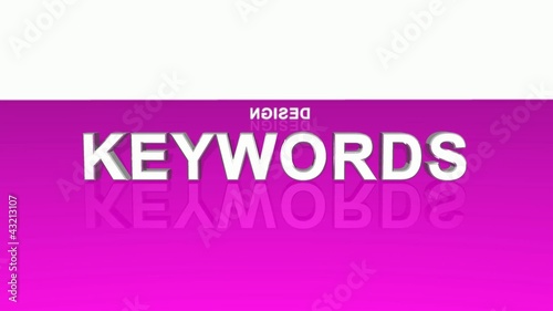 Text Rotation - Keywords Design Content Ranking Pink 2