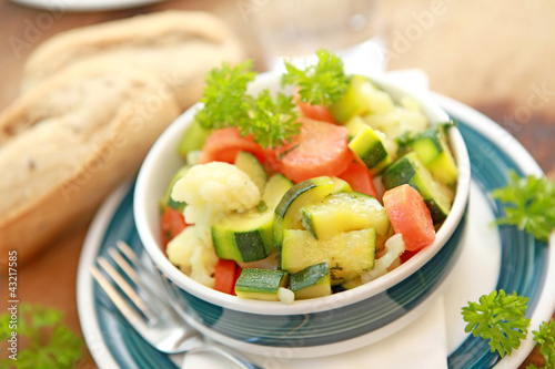 Portion Gemüse