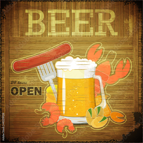 Grunge Design Beer Menu