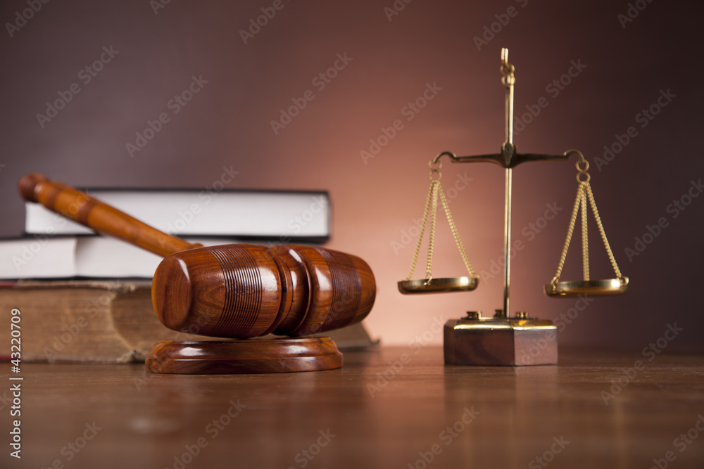 Law and justice composition with dark background Law and justice composition with dark background
