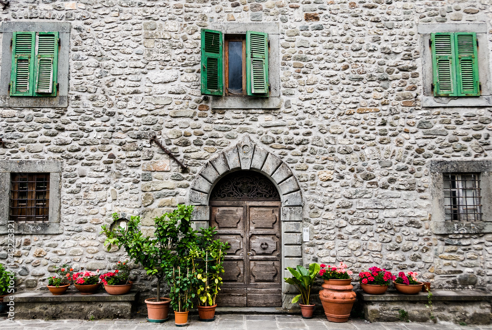Rustic Tuscan House Stock Photo | Adobe Stock