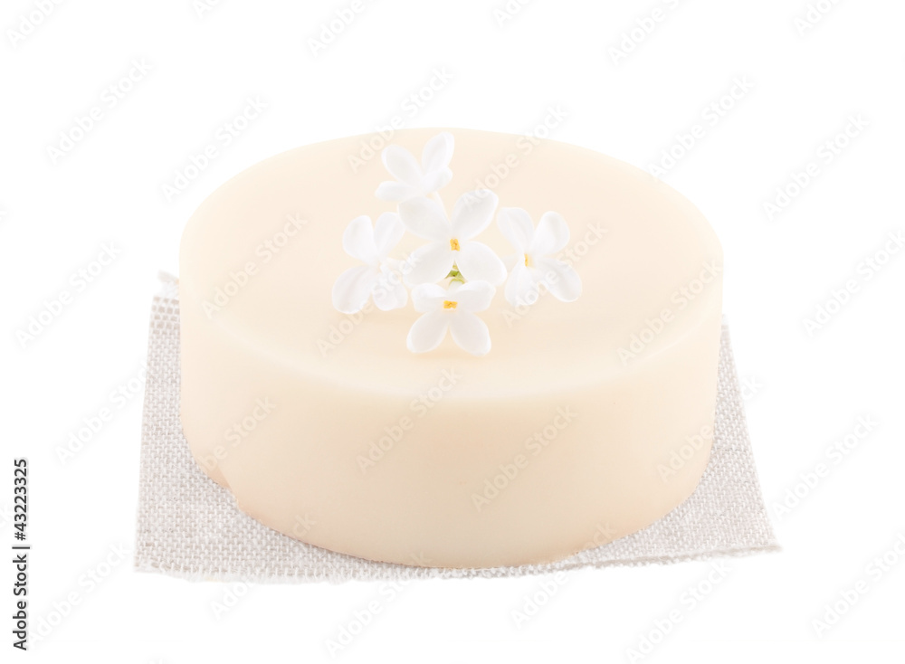 Soap with a lilac flower. Soap with a lilac flower.