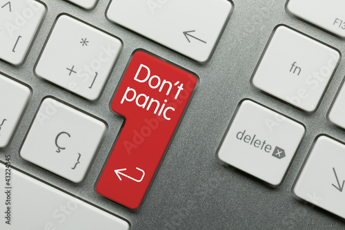 Don't panic keyboard