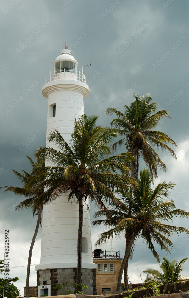 Lighthouse in Fort Galle, Sri Lanka Lighthouse in Fort Galle, Sri Lanka