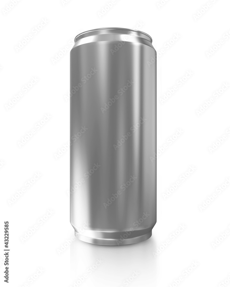 Metal Beer Can isolated on white background Metal Beer Can isolated on white background