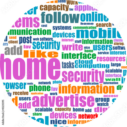 Illustration of social media concept. Social Media Wordcloud