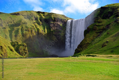 Skogarfoss waterfall in Iceland.