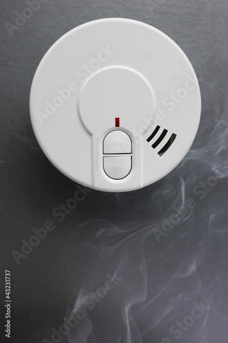 smoke detector with smoke photo