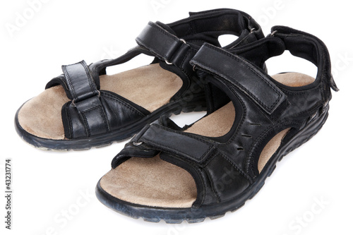 Black male sandals