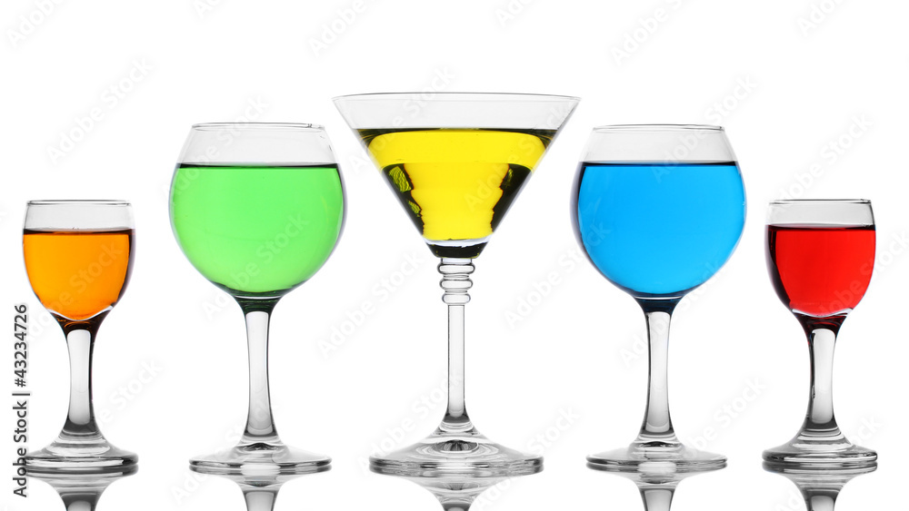 alcoholic cocktails isolated on white alcoholic cocktails isolated on white