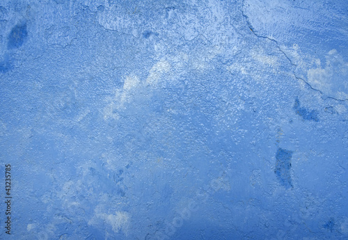 blue paint wall