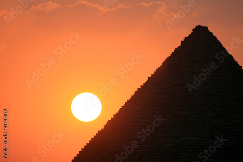Zachód słońca, Giza © ahamenes