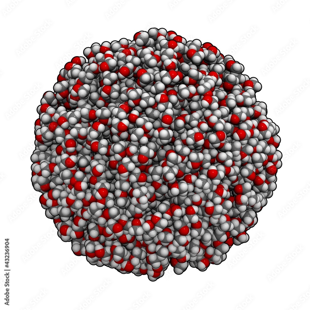 methanol chemical composition (liquid sphere model)