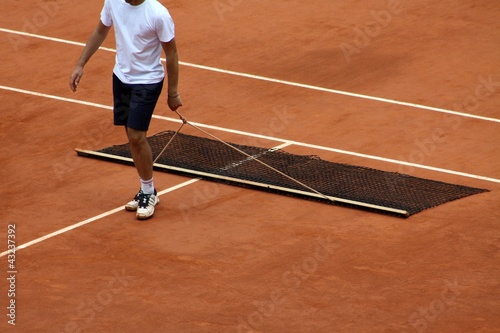 tennis, terre, battue, sport © DjiggiBodgi.com