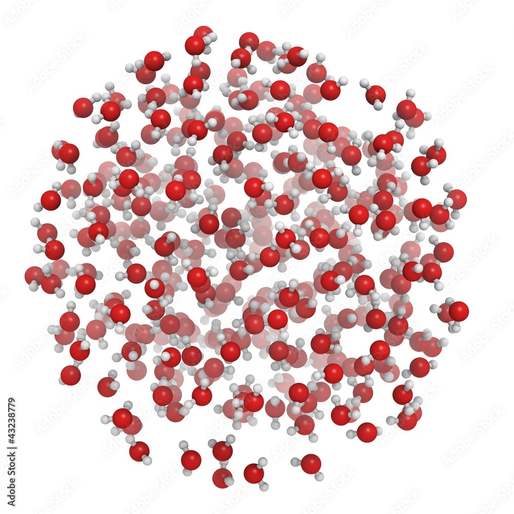 water chemical composition (liquid sphere model) water chemical composition (liquid sphere model)
