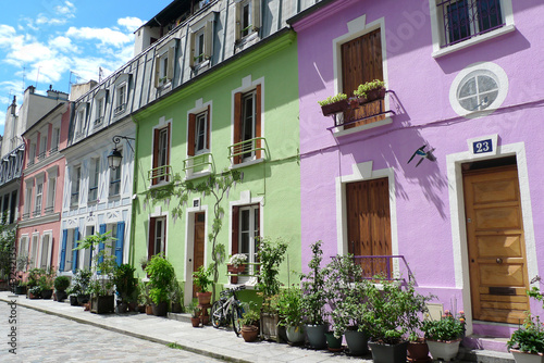 Obraz na plátne Façades peintes à Paris