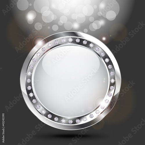 Platinum background with brilliants