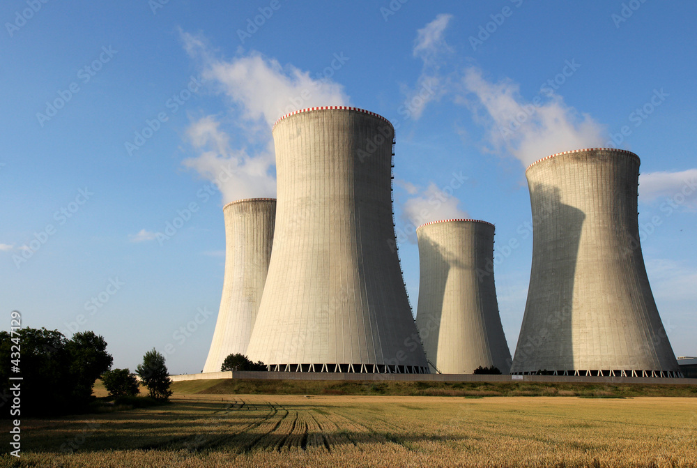 view of nuclear power plant towers view of nuclear power plant towers