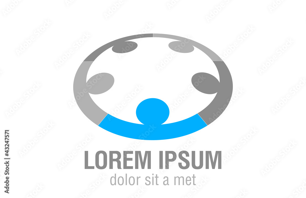 Team Logo. People holding hands of each other. Team Logo. People holding hands of each other.