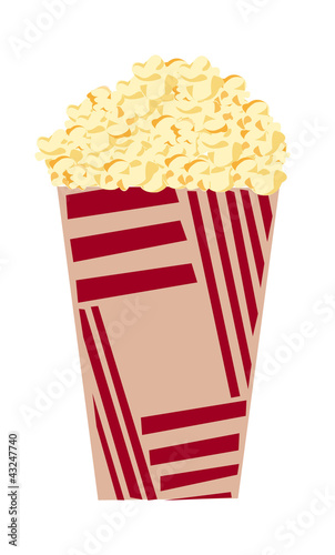 vector icon popcorn