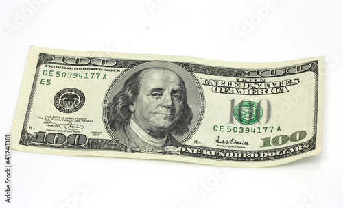 dollars on a white background